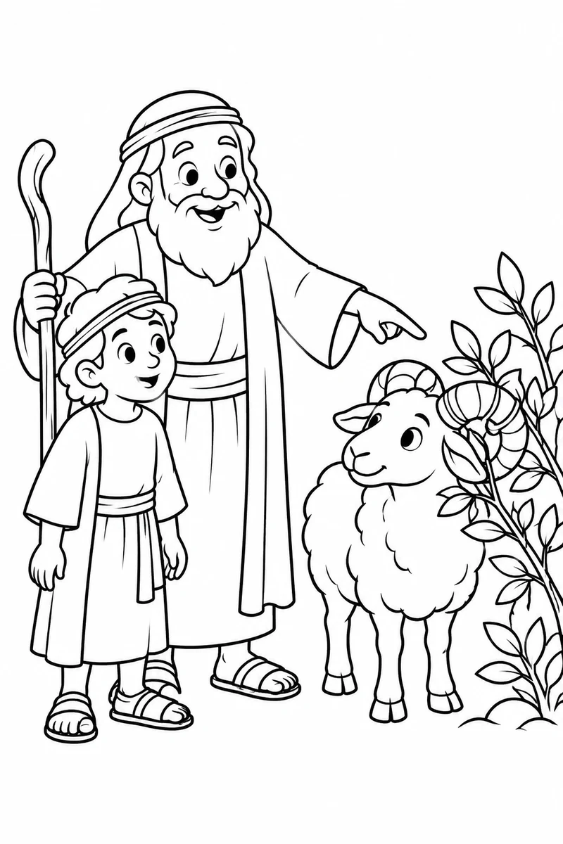 A ram in the thicket