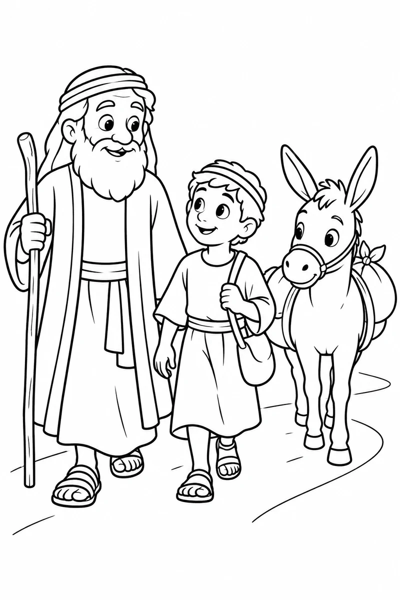 Setting out for Moriah