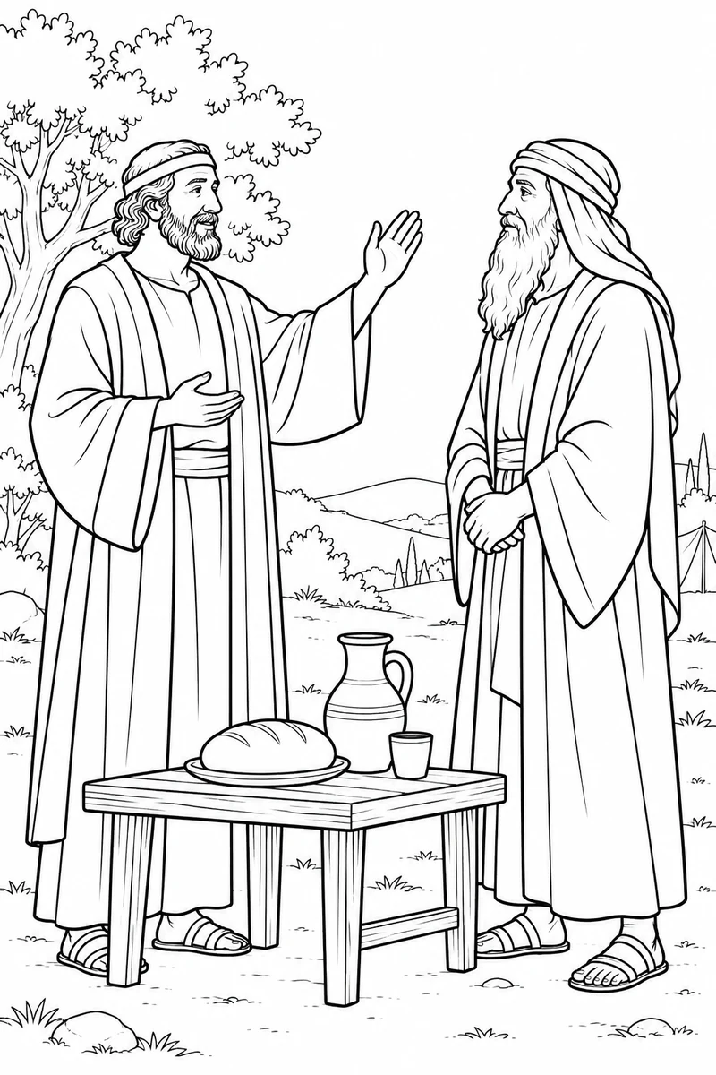 Melchizedek blesses Abram