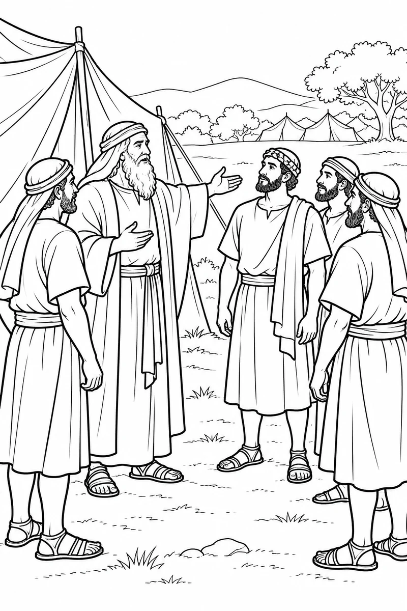 Abram gathers his helpers