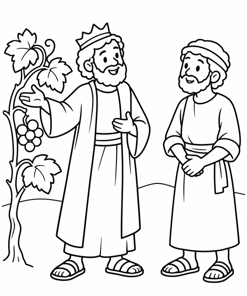 Ahab asks for Naboth's vineyard