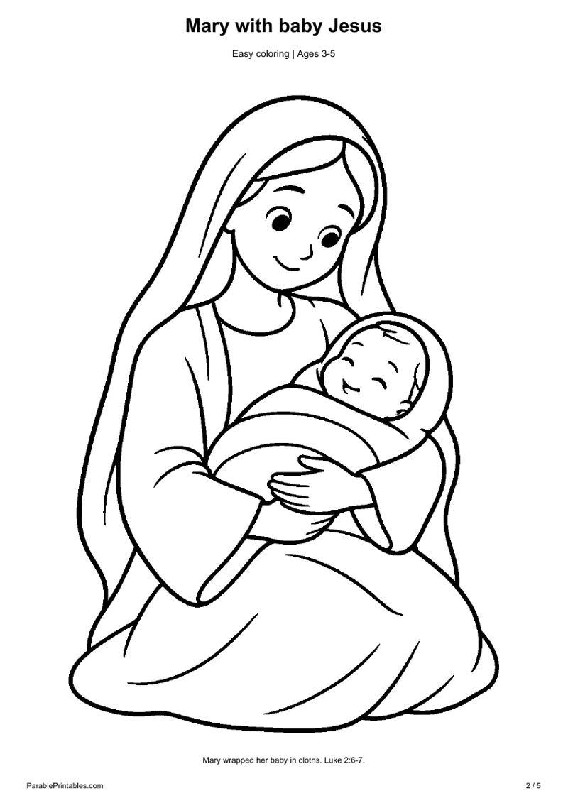 Mary with baby Jesus