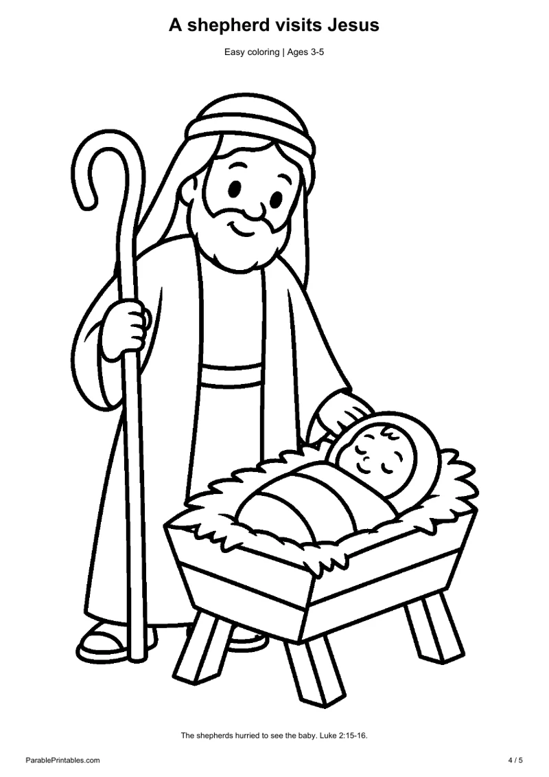 A shepherd visits Jesus