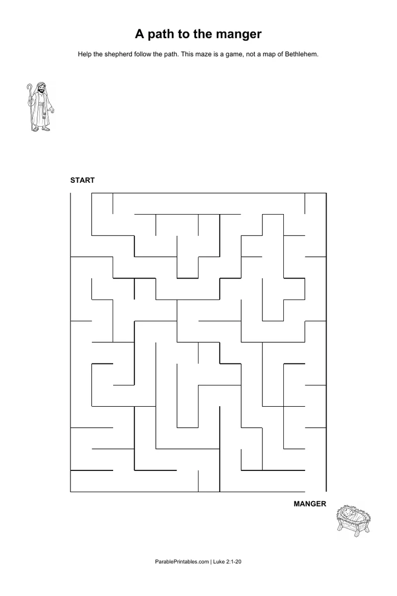 A path to the manger