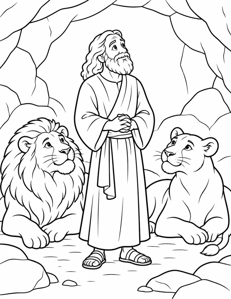 Scene 3: Daniel in the lions' den