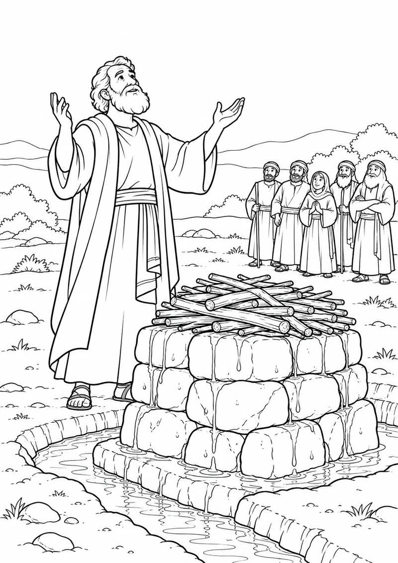 Elijah prays to the Lord