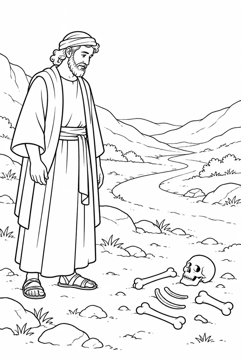 Ezekiel sees the dry bones