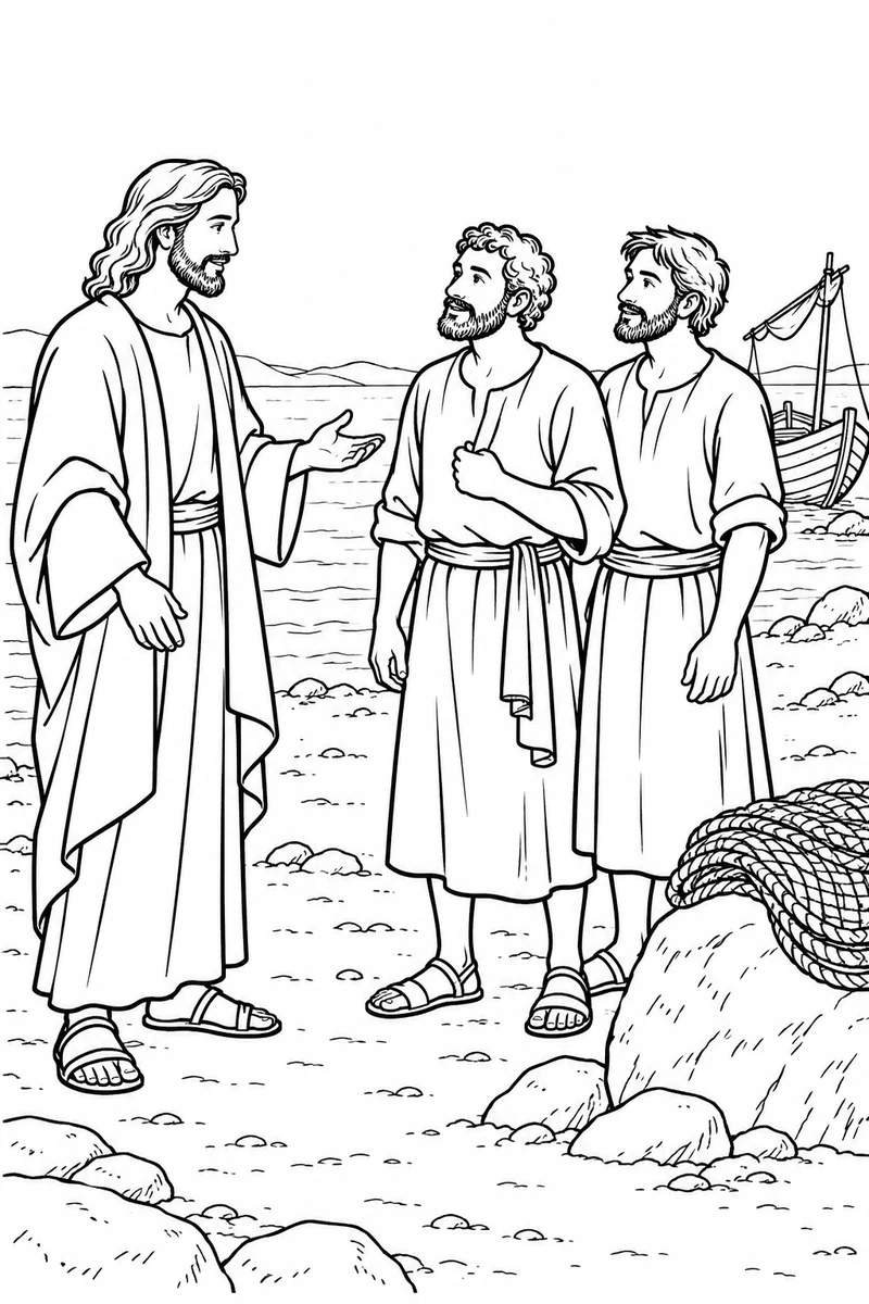 Jesus calls Peter and Andrew