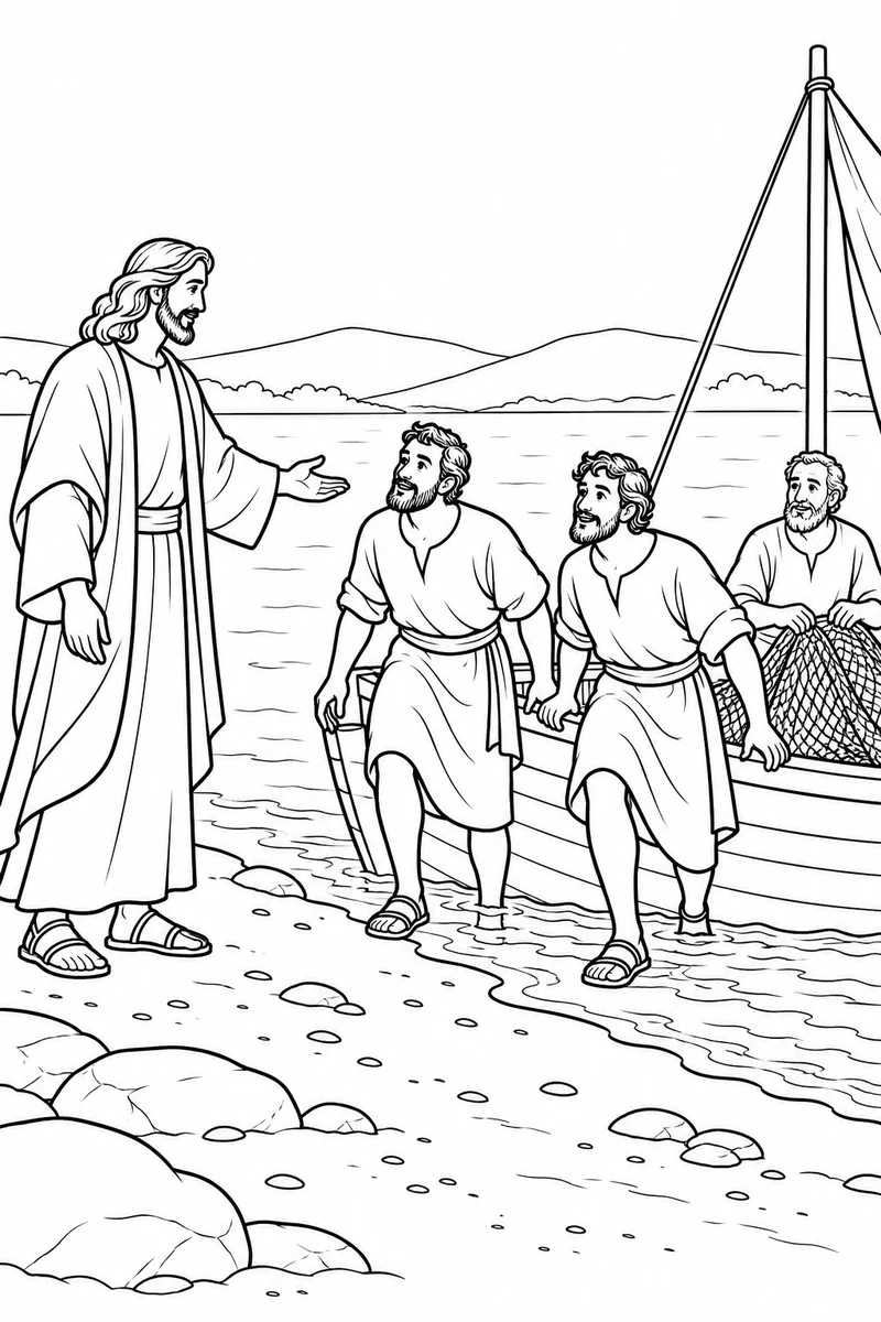 Jesus calls James and John