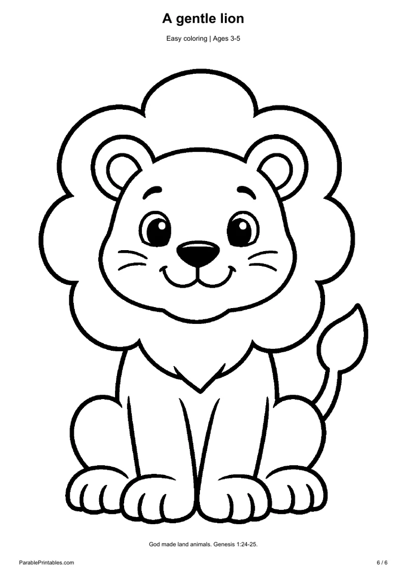 A gentle lion