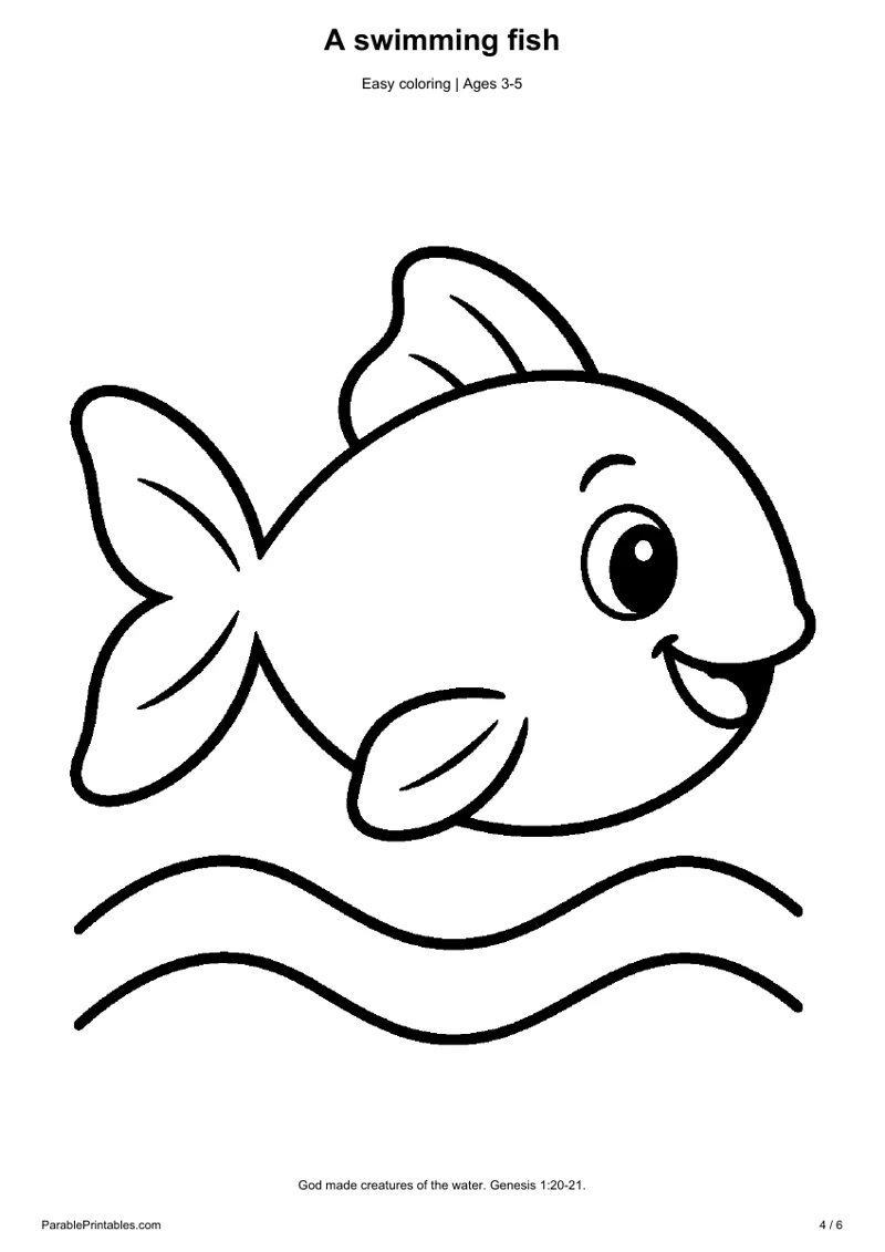 A swimming fish