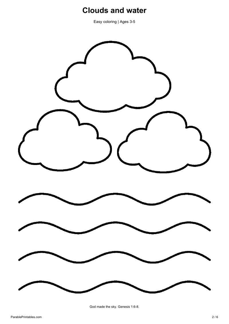 Clouds and water