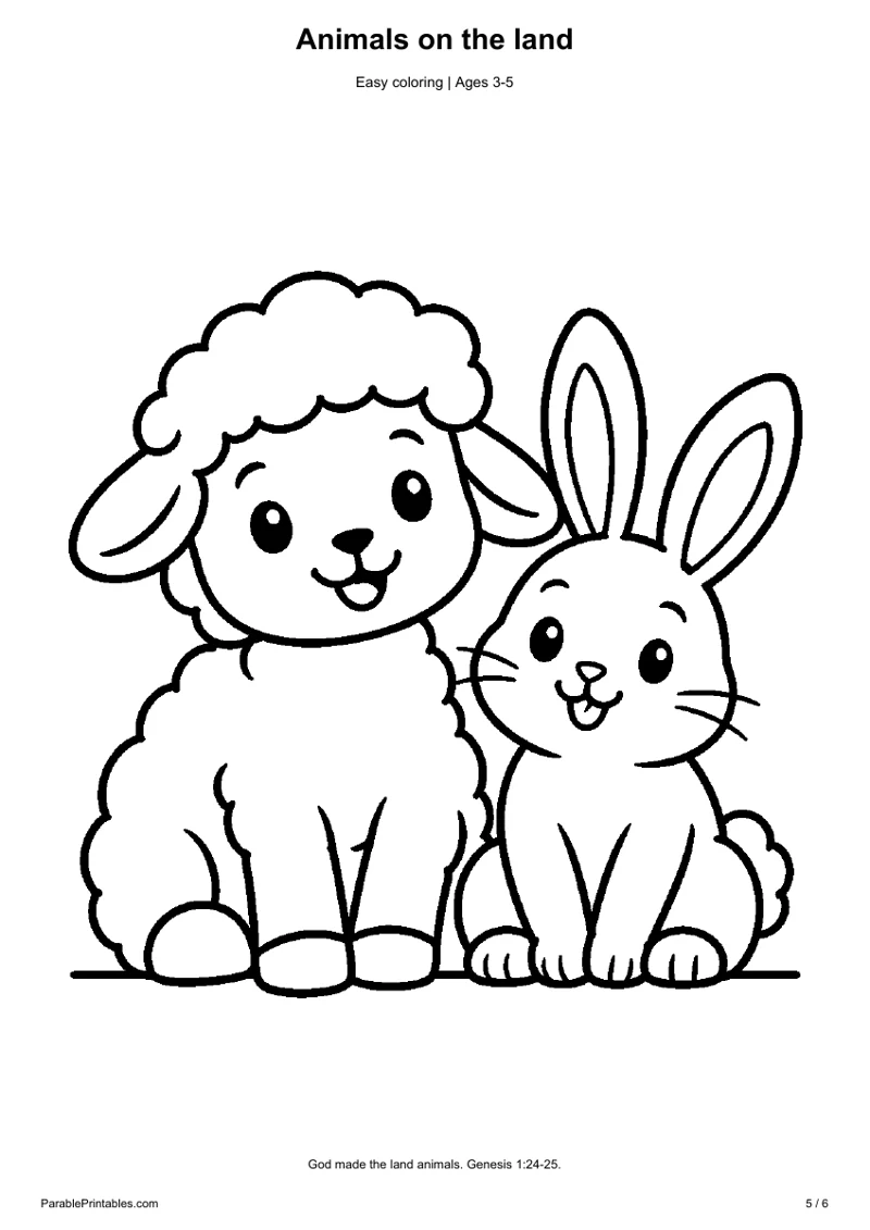 Animals on the land
