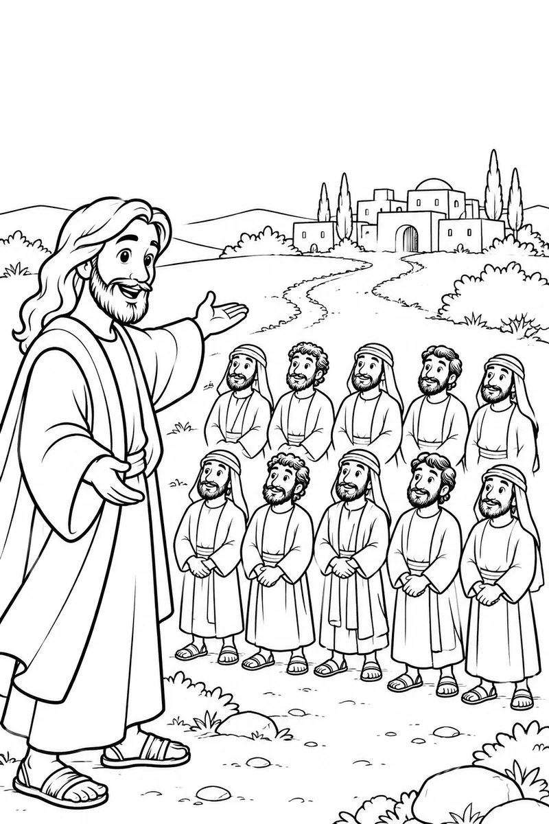 Jesus tells them to go