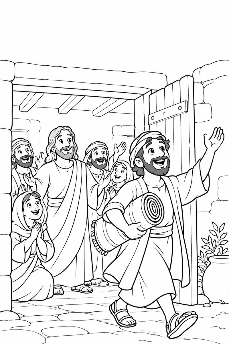 The people praise God