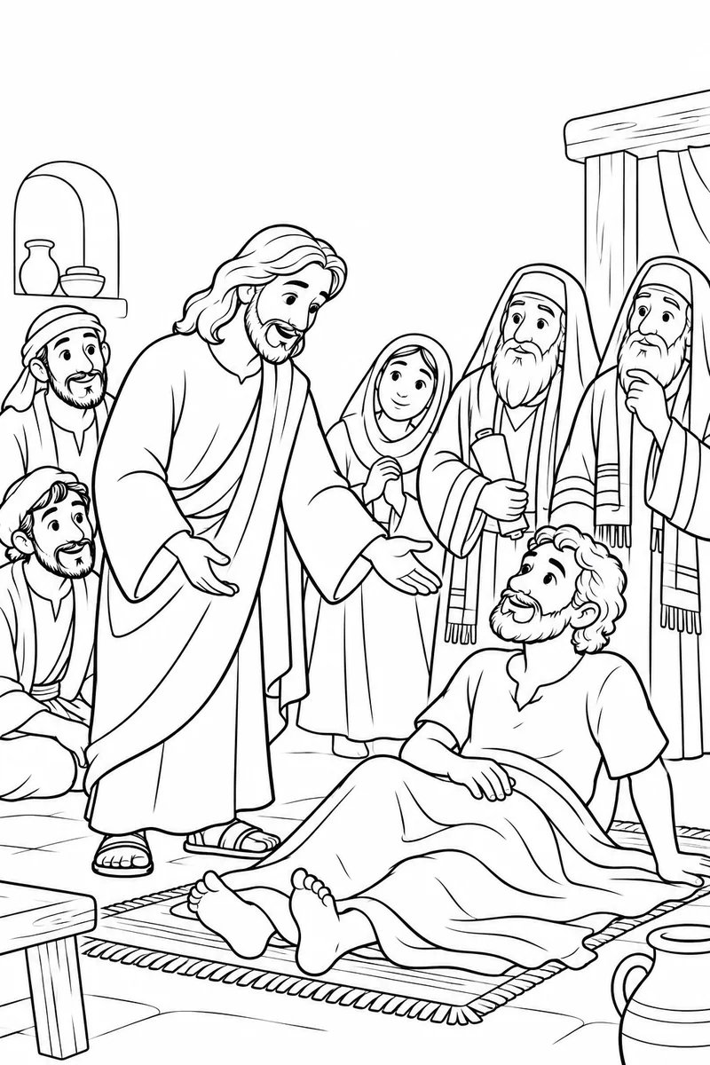 Jesus speaks of forgiveness