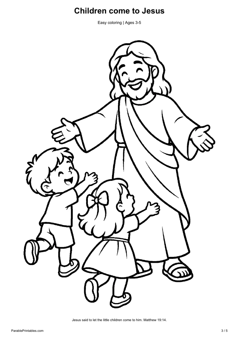 Children come to Jesus