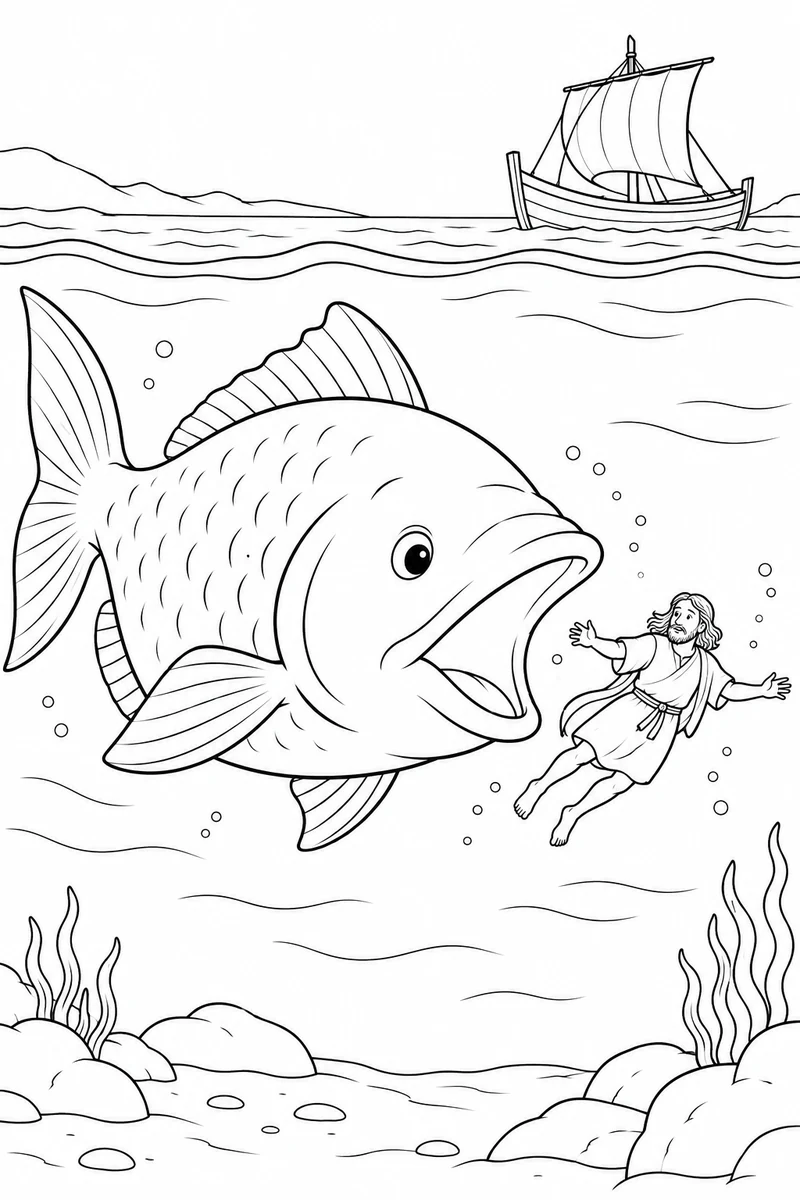 Jonah and the great fish