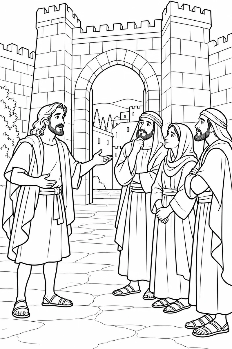 Jonah speaks in Nineveh