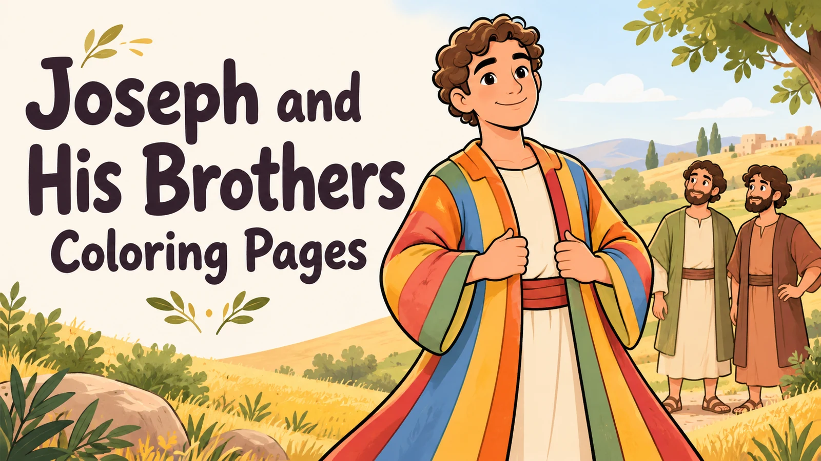 A preview of Free Joseph and His Brothers Coloring Pages