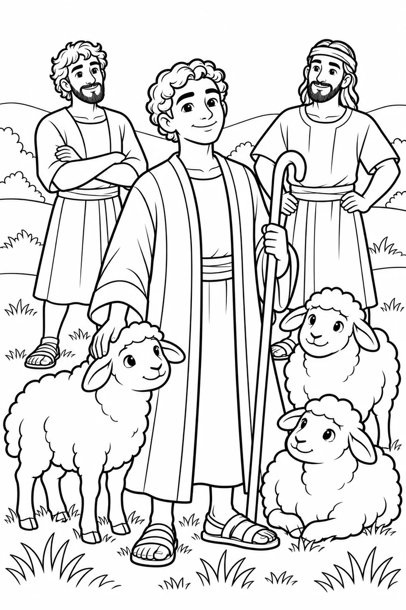 Joseph with the flock