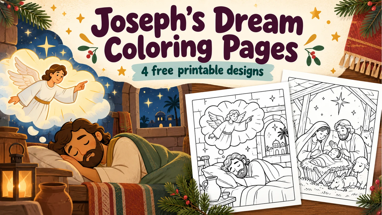 A preview of Joseph's Dream Coloring Pages