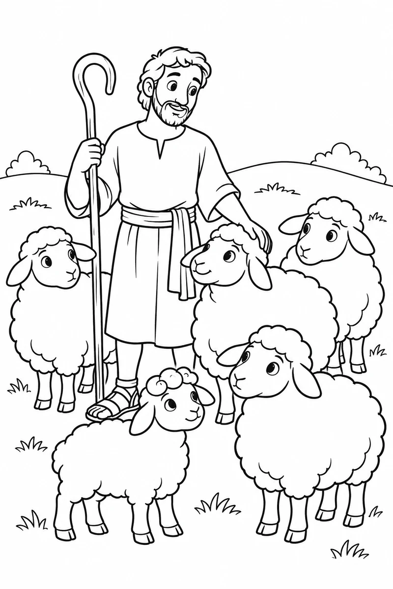 The shepherd and his flock