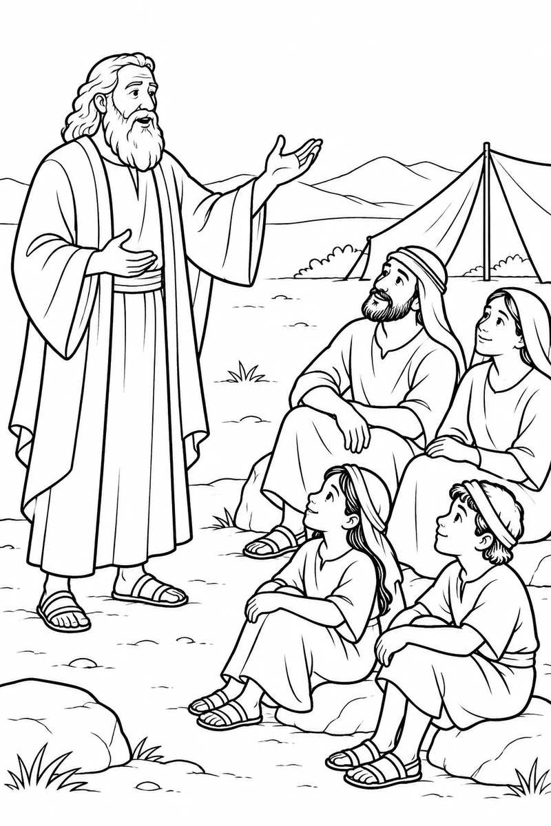 Moses shares God's words