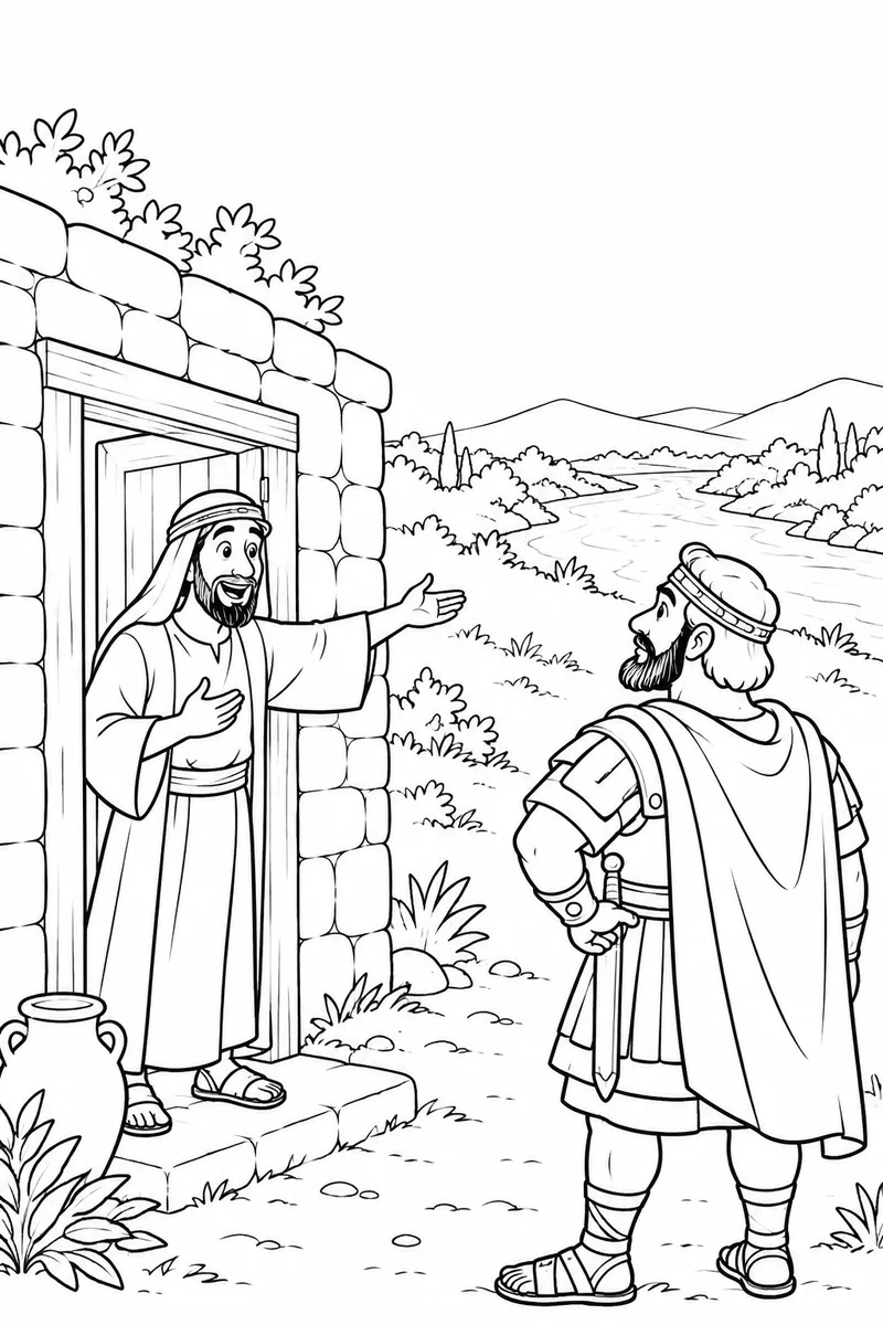 Elisha sends a messenger