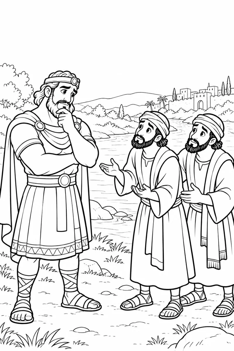 Naaman listens to his servants