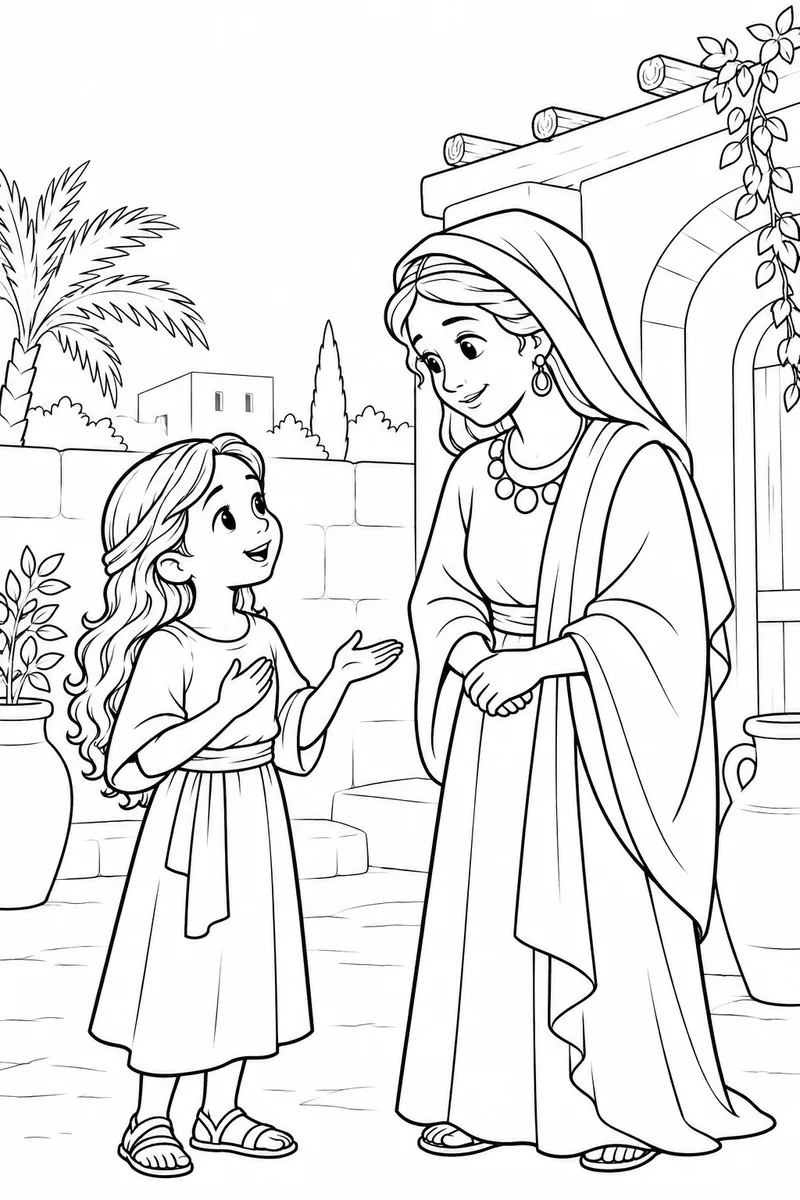 The young girl's message