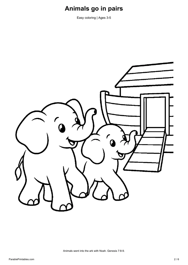 Animals go in pairs