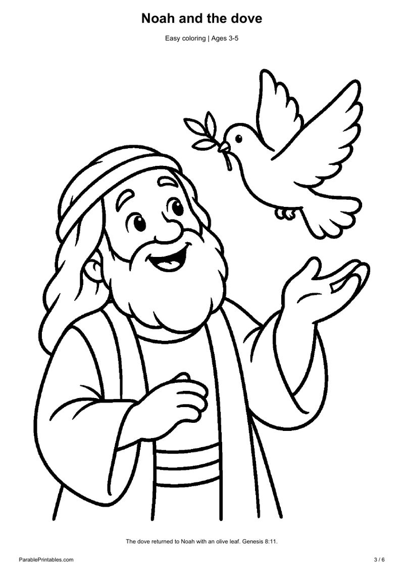 Noah and the dove