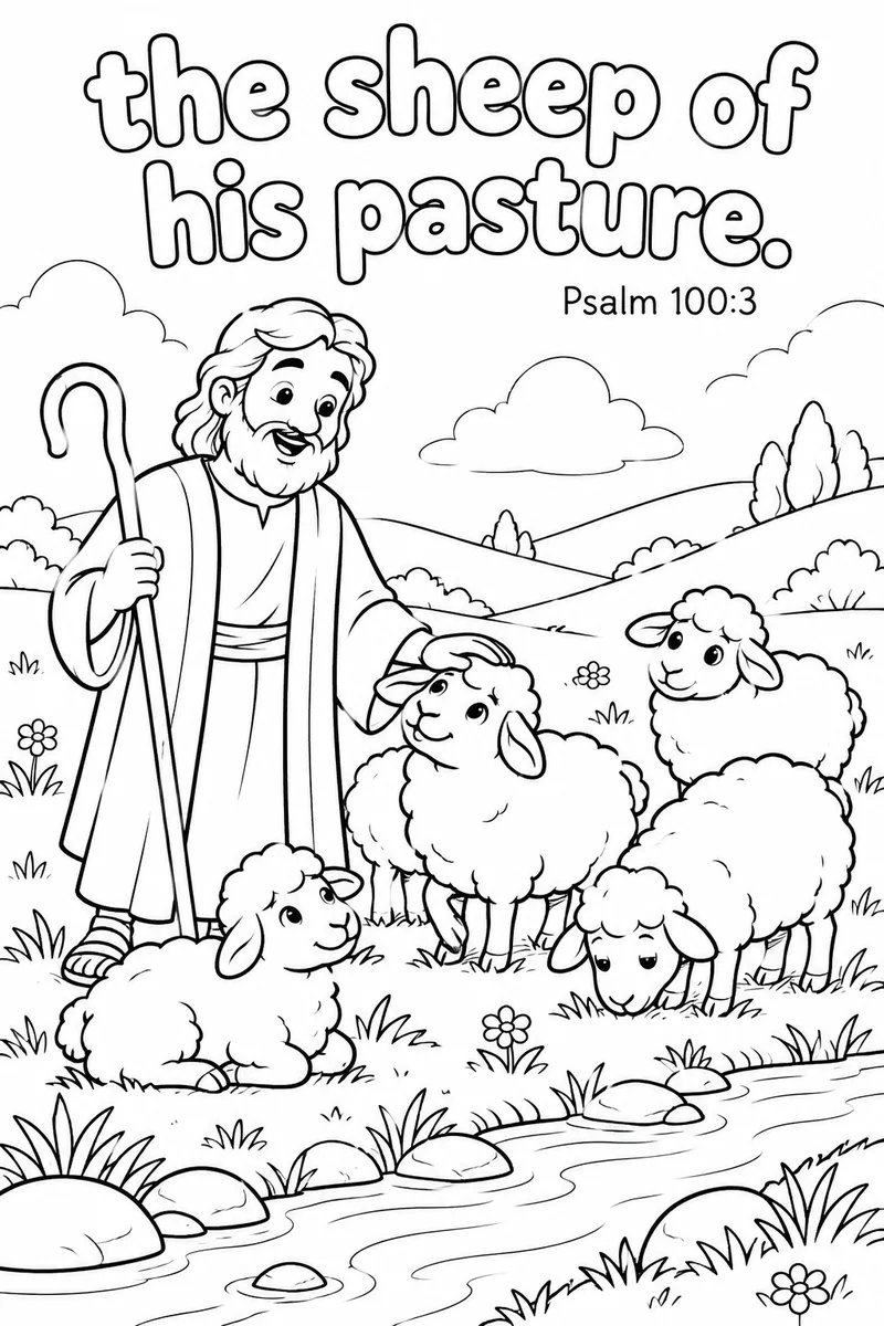 Sheep of his pasture