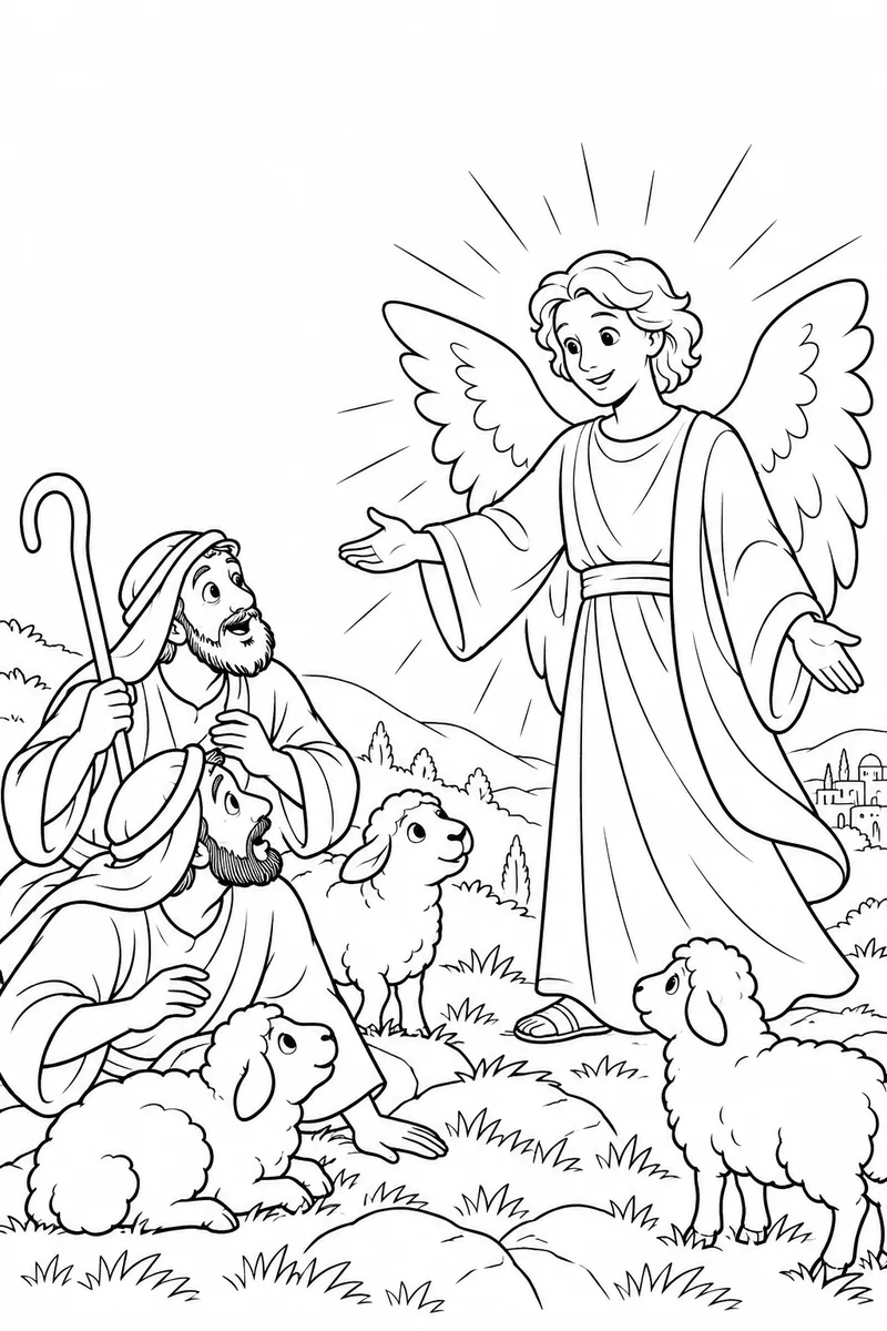 An angel brings good news