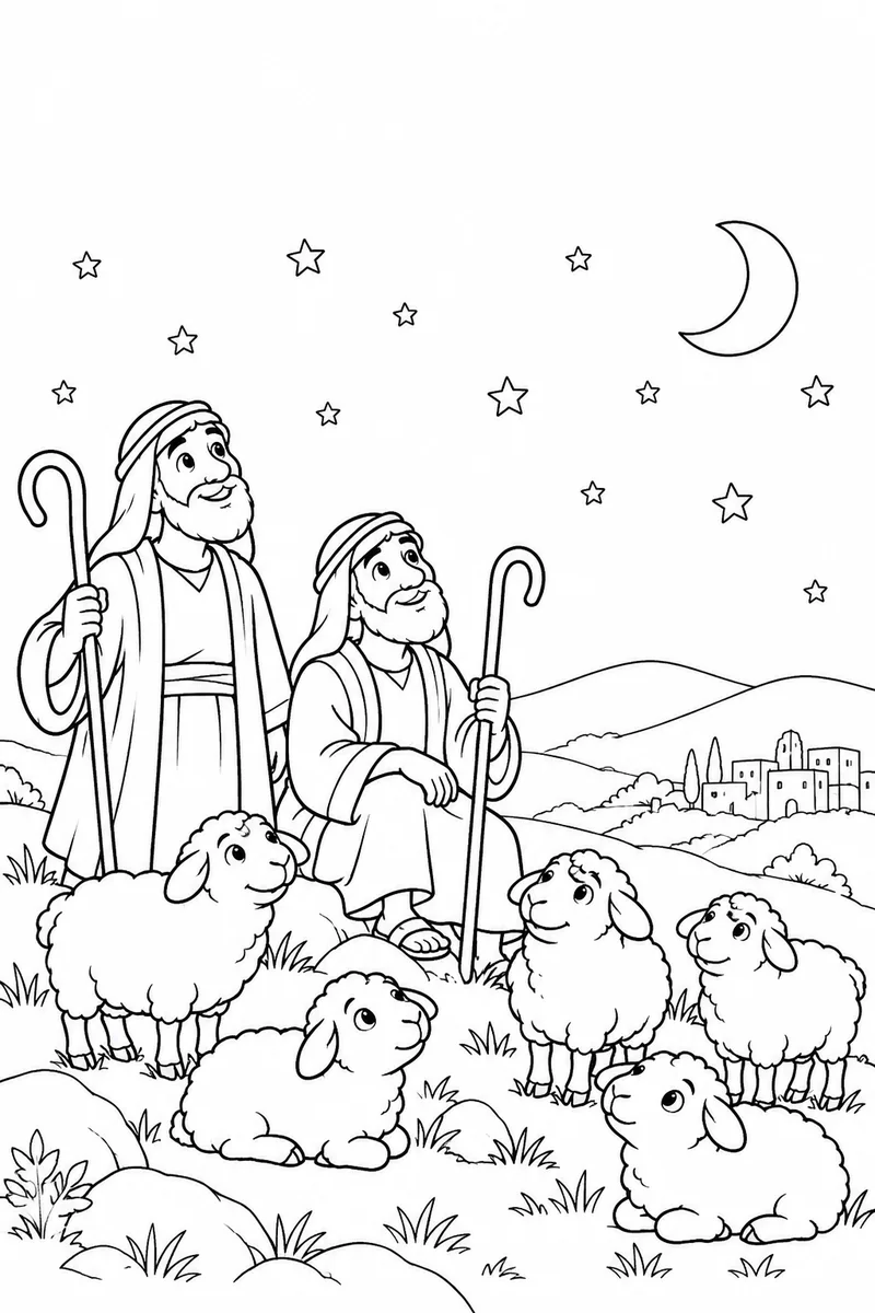 Watching the flock at night