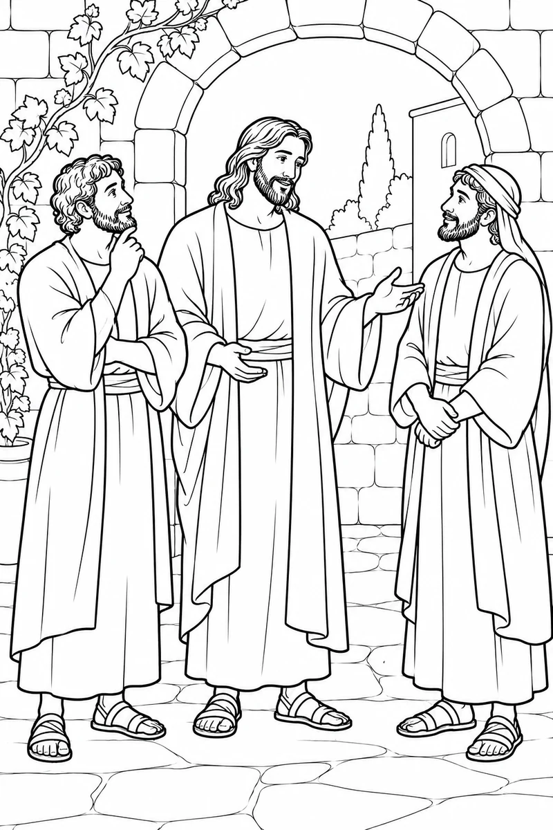 The disciples believe in Jesus