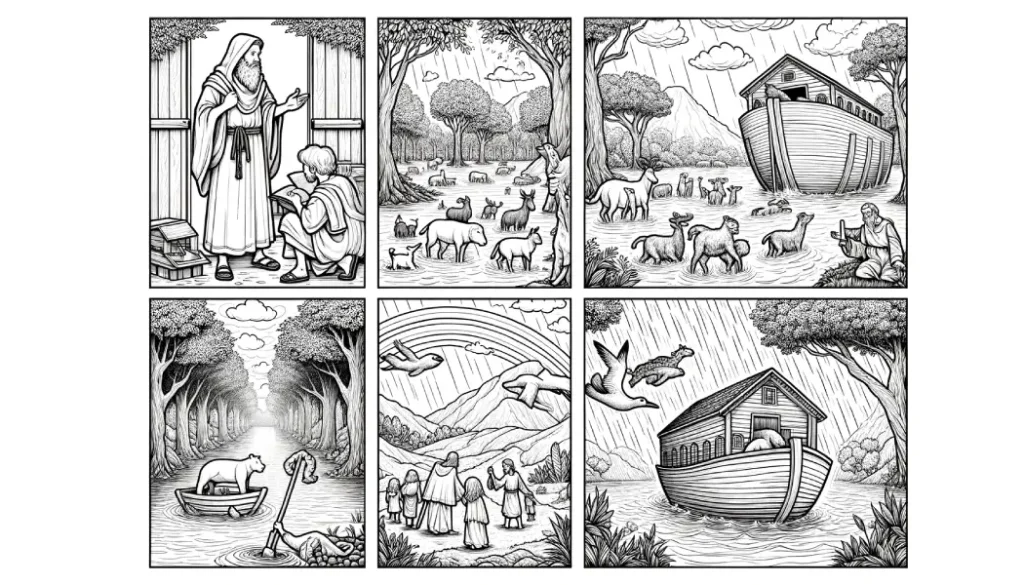 Noah and the Flood Kids Story 5 Noah and the Flood Activities Coloring Pages