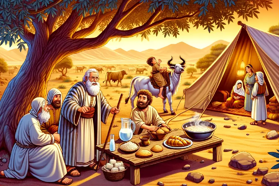 Abraham Visited by Three Angels 1 Abraham Visited by Three Angels 2