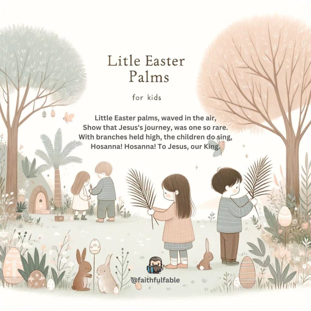 20 Christian Easter Poems for Kids 4 Little Easter Palms