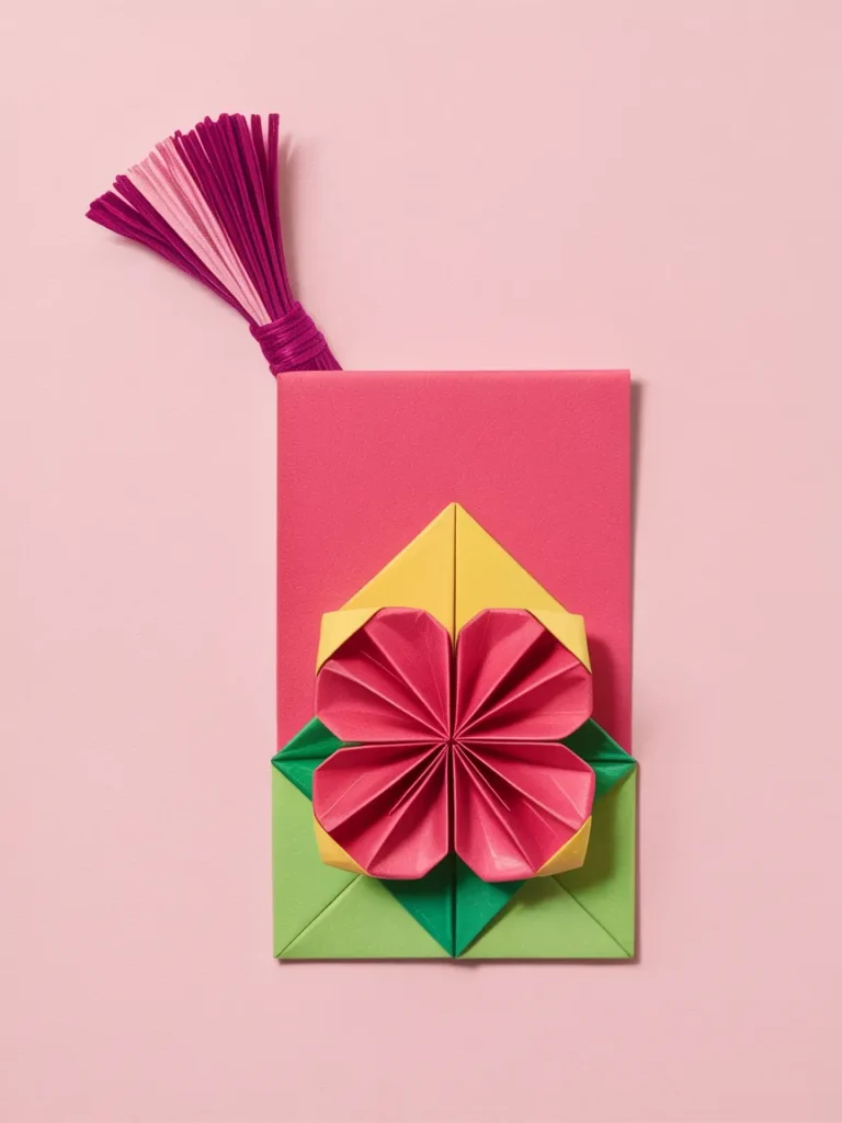 16 Easy Mother's Day Craft Ideas for 10-Year-Olds 5 Origami Flower Bookmark
