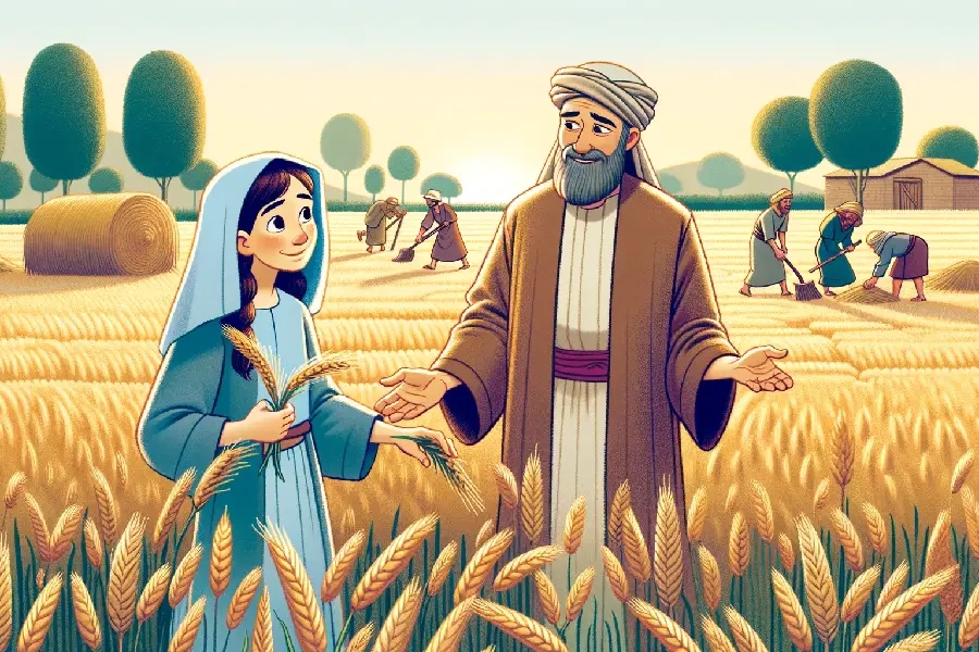 Story of Ruth and Naomi Ruth Meets Boaz