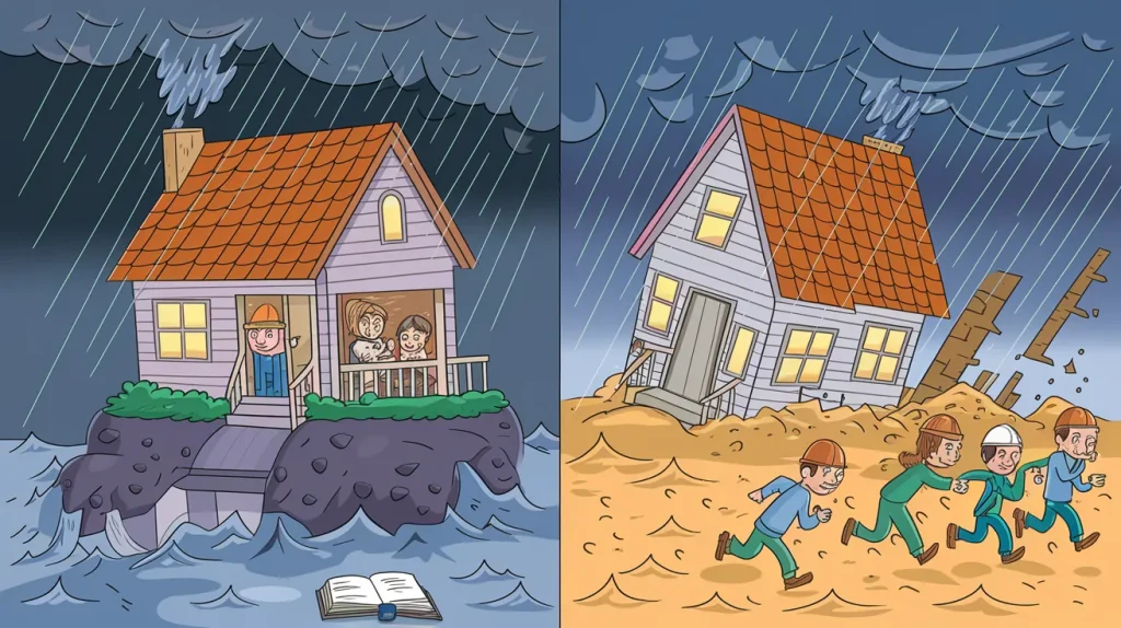 Bible Stories with Moral Lessons for Children 5 The Wise and Foolish Builders