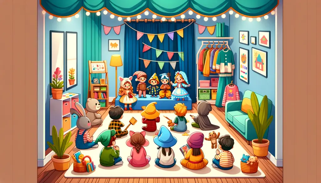 10 Fun Indoor Activities for Kids 4 Cozy living room set up for storytime theater