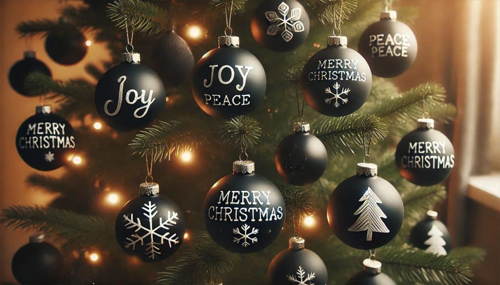 10 DIY Christmas Decorations to Try This Year 9 Chalkboard Paint Ornaments