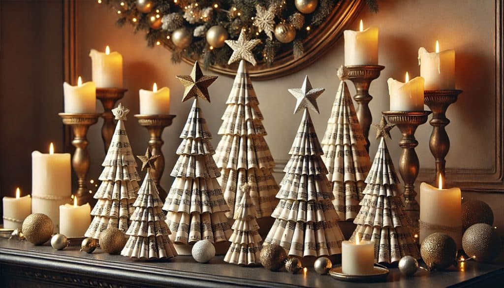 10 DIY Christmas Decorations to Try This Year 6 Sheet Music Christmas Trees