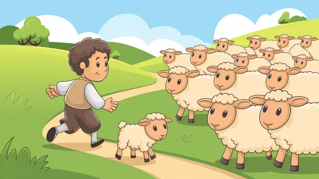 Jesus and the Lost Sheep 2