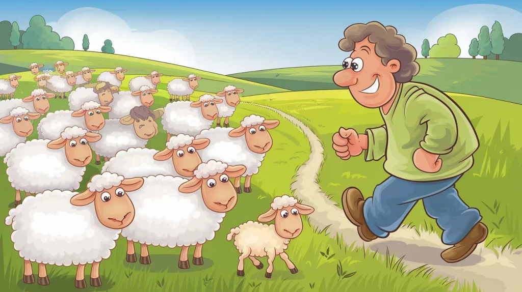 Jesus and the Lost Sheep 4