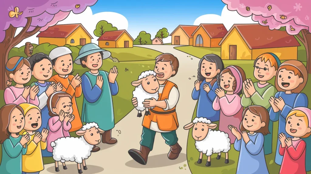 Jesus and the Lost Sheep 5