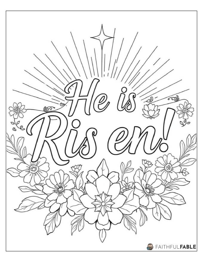 Bible Verse Art He Is Risen